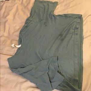 Lulu lemon cropped warm up tee